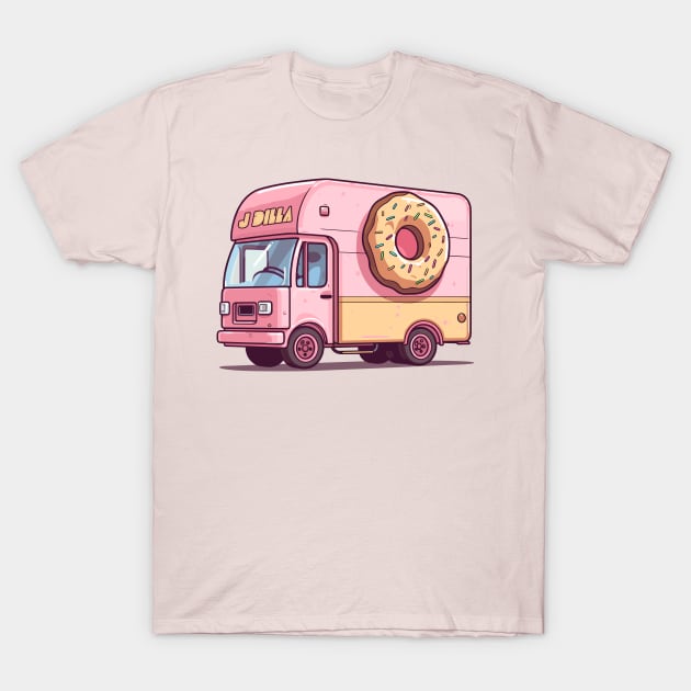 J Dilla Donuts Van T-Shirt by DankFutura